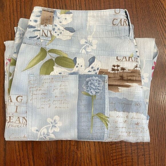 Caribbean Joe Crop Pants Size 8 - Picture 3 of 5